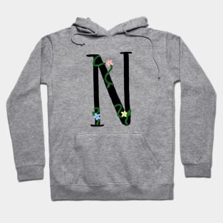 "N" initial Hoodie